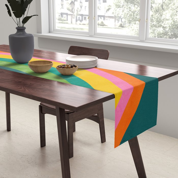 retro arc Table Runner Gallery Image 2