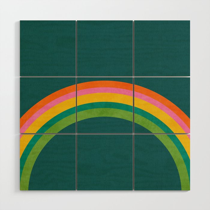 retro arc Wood Wall Art Gallery Image 1