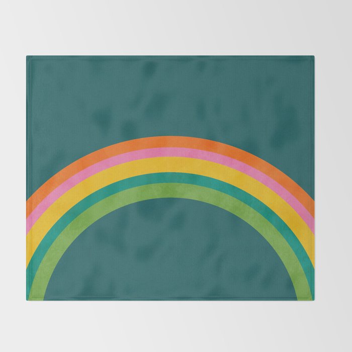 retro arc Throw Blanket Gallery Image 2