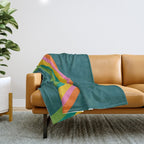 retro arc Throw Blanket Gallery Image 1