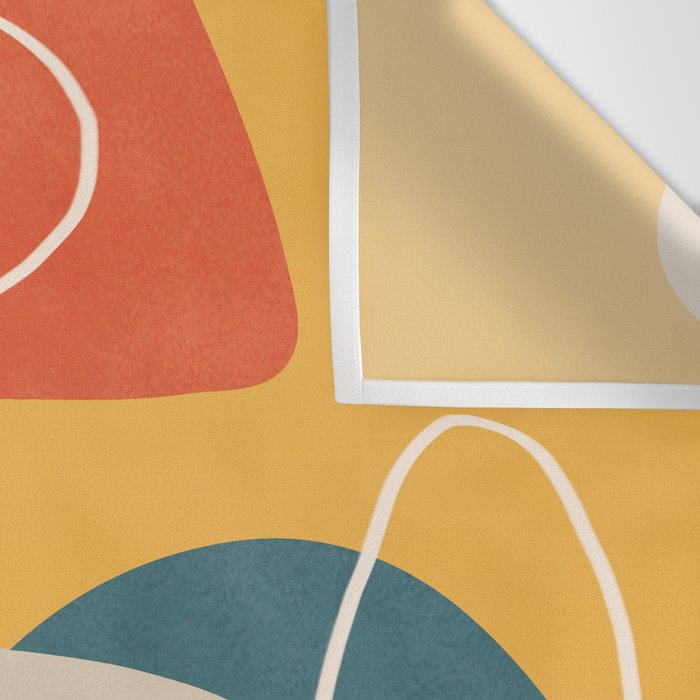 Minimal Colorful Abstract Shapes 3 Wall Tapestry Gallery Image 3