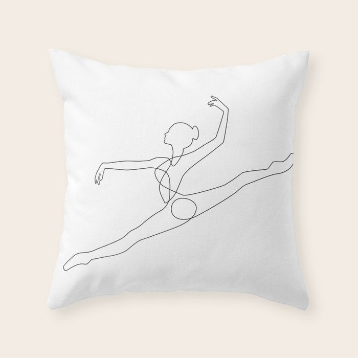 Athletic Throw Pillow Gallery Image 1