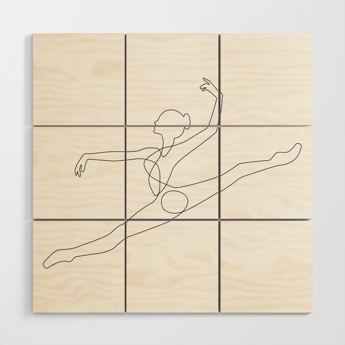 Athletic Wood Wall Art Gallery Image 1