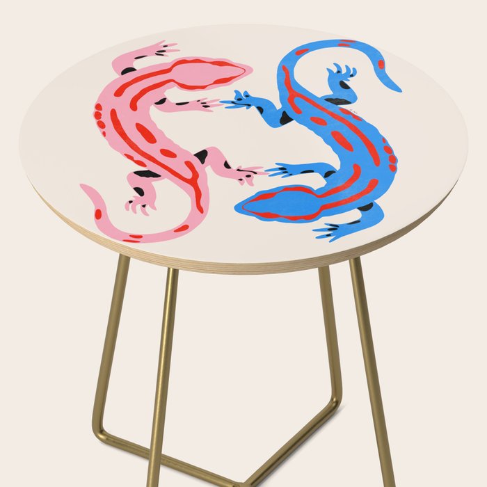 Colorful salamanders Side Table Gallery Image 2