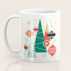 Retro Christmas Card Theme - Plain White Coffee Mug Gallery Image 3