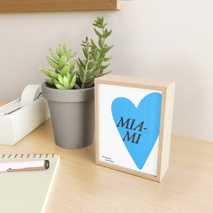 Wish you were here - Miami Mini Art Print Gallery Image 2