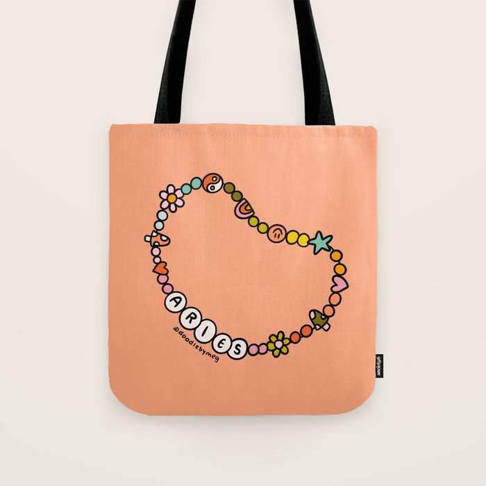 Aries Friendship Bracelet Tote Bag Gallery Image 1