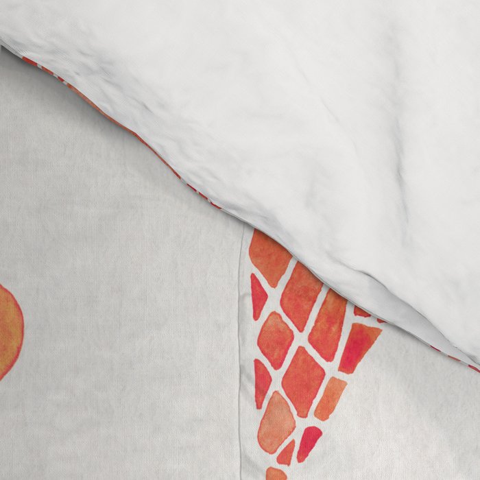 Ice Cream Cones - Pink & Peach Palette Comforter Gallery Image 4