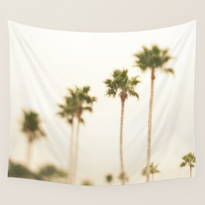 Boulevard Palm Trees Wall Tapestry Gallery Image 4