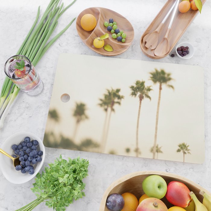 Boulevard Palm Trees Cutting Board Gallery Image 2