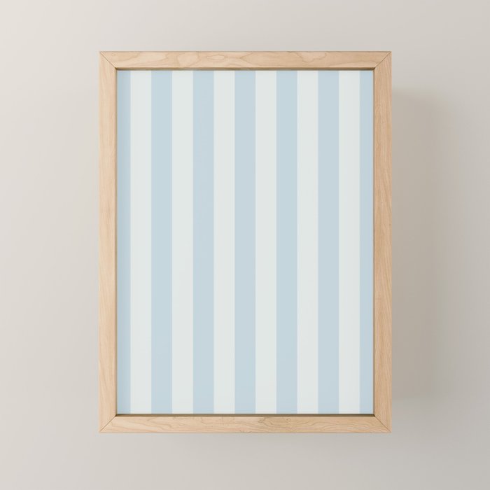 Light Blue Stripes Mini Art Print Gallery Image 1