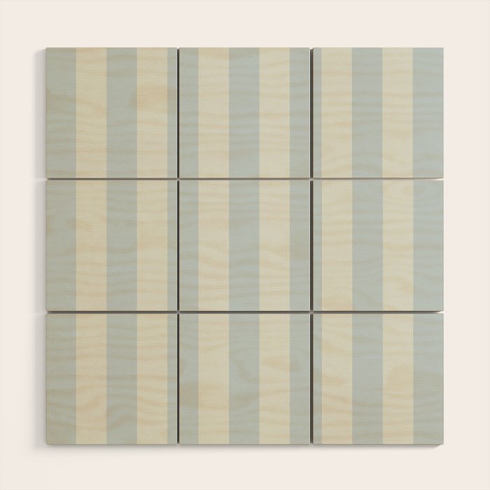 Light Blue Stripes Wood Wall Art Gallery Image 1