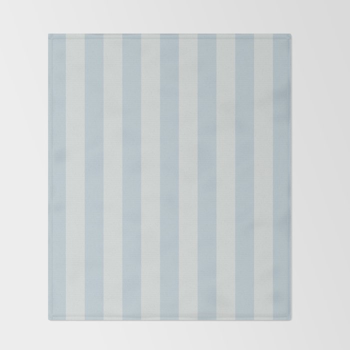 Light Blue Stripes Throw Blanket Gallery Image 2