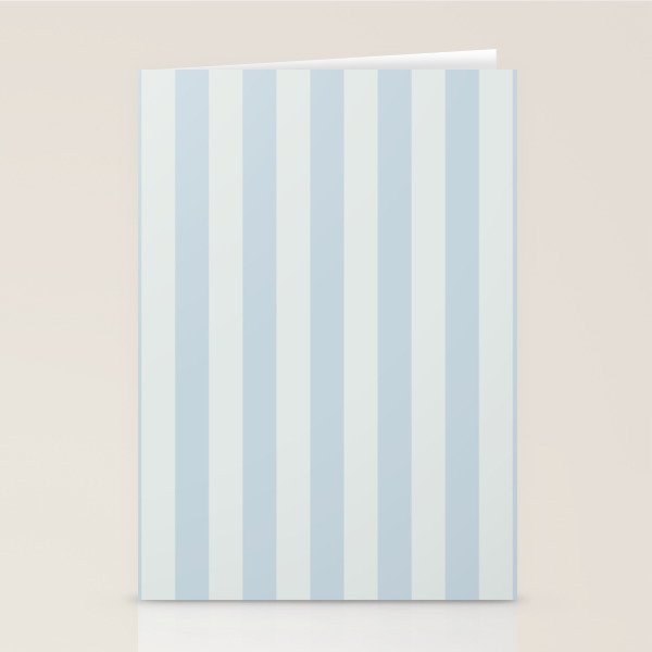 Light Blue Stripes Stationery Card Gallery Image 2