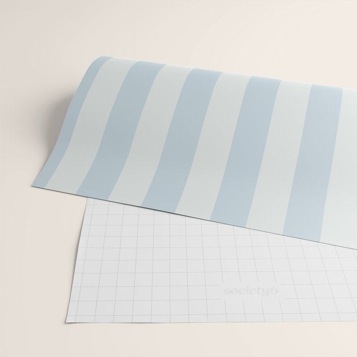 Light Blue Stripes Wrapping Paper Gallery Image 2