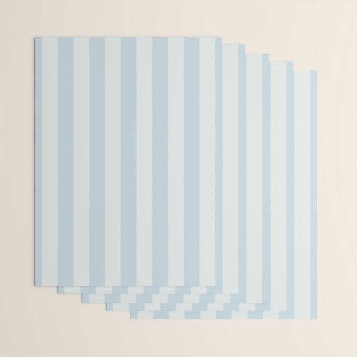 Light Blue Stripes Wrapping Paper Gallery Image 3