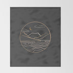 sneak peak at night Throw Blanket Gallery Image 2