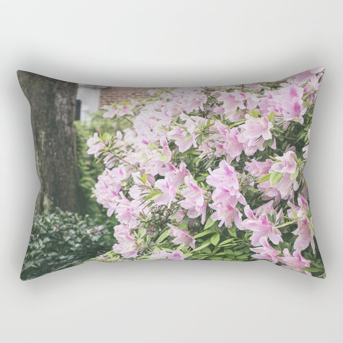 Uptown Azaleas x New Orleans Photography Rectangular Pillow Gallery Image 2