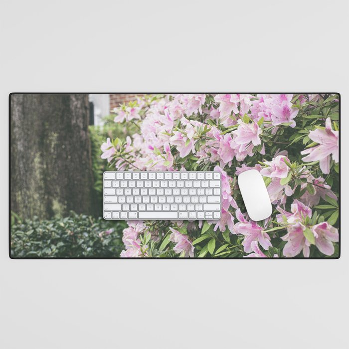 Uptown Azaleas x New Orleans Photography Desk Mat Gallery Image 1