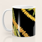 Diagonal Lei Pikake and Orange Lokelani Ti Leaf Puakenikeni Lantern Ilima Coffee Mug Gallery Image 3