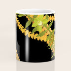 Diagonal Lei Pikake and Orange Lokelani Ti Leaf Puakenikeni Lantern Ilima Coffee Mug Gallery Image 4