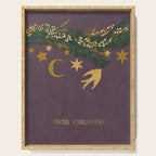 Christmas vintage toys on Christmas tree branches Serving Tray Gallery Image 1