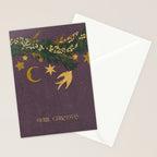 Christmas vintage toys on Christmas tree branches Stationery Card Gallery Image 2