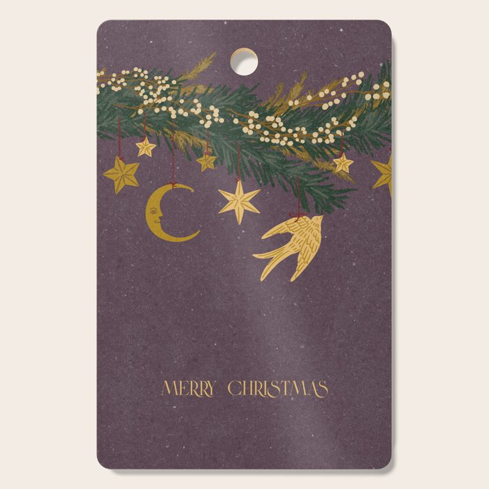 Christmas vintage toys on Christmas tree branches Cutting Board Gallery Image 1