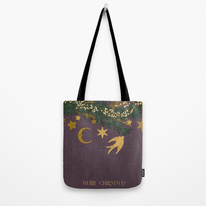Christmas vintage toys on Christmas tree branches Tote Bag Gallery Image 2