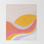 laurel canyon sunrise Throw Blanket Gallery Image 2
