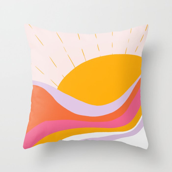 laurel canyon sunrise Throw Pillow Gallery Image 6