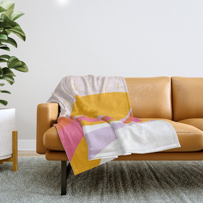 laurel canyon sunrise Throw Blanket Gallery Image 1