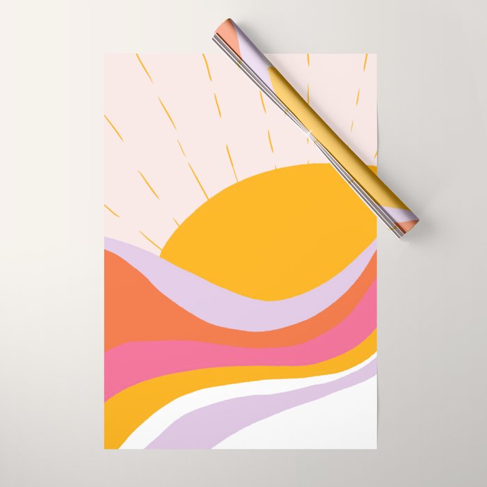 laurel canyon sunrise Wrapping Paper Gallery Image 1