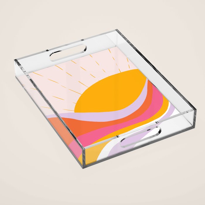 laurel canyon sunrise Acrylic Tray Gallery Image 1