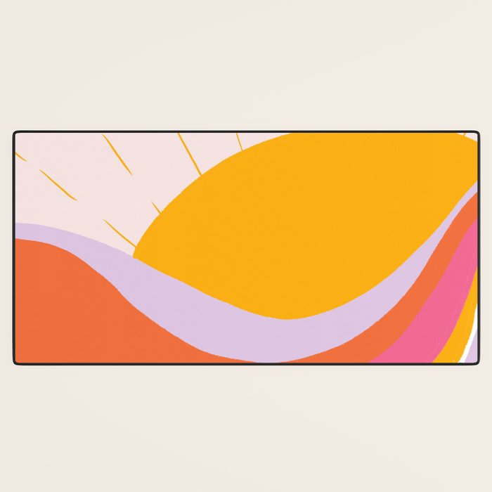 laurel canyon sunrise Desk Mat Gallery Image 3