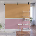 Color Block VII Orange Pink Wall Mural Gallery Image 1