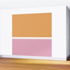 Color Block VII Orange Pink Wall Mural Gallery Image 2