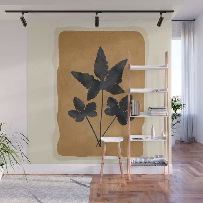 Leaf Design 8 Wall Mural Gallery Image 1