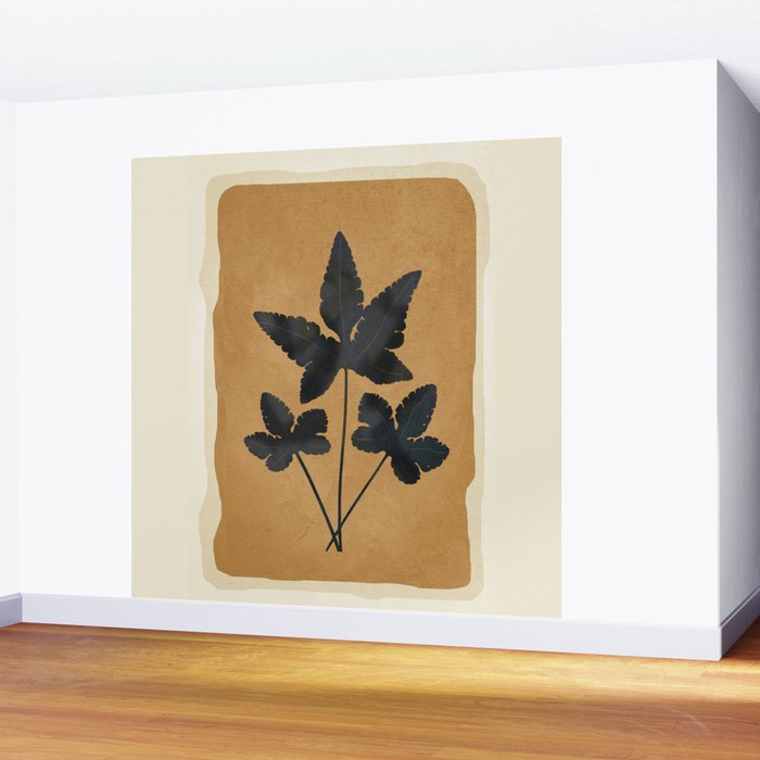 Leaf Design 8 Wall Mural Gallery Image 2