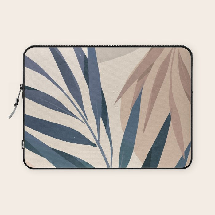 Minimal Abstract Art Tropical Leaves 15 Laptop Sleeve Gallery Image 1