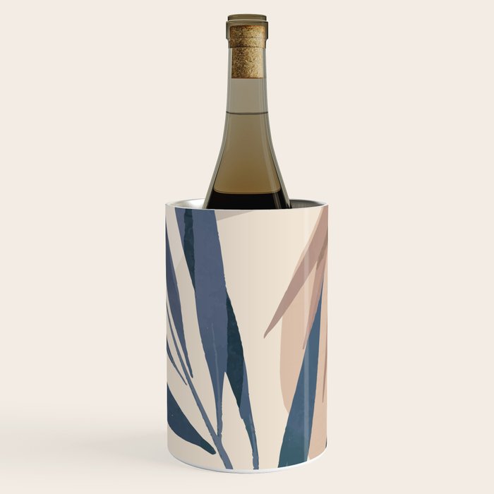 Minimal Abstract Art Tropical Leaves 15 Wine Chiller Gallery Image 1