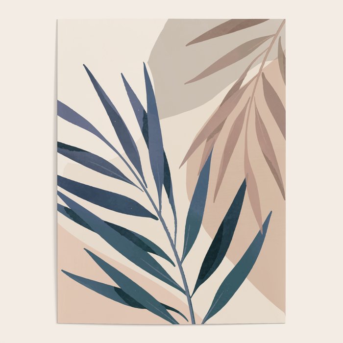 Minimal Abstract Art Tropical Leaves 15 Poster Gallery Image 4