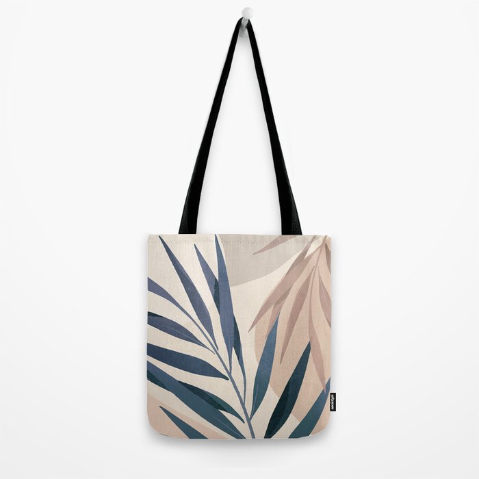 Minimal Abstract Art Tropical Leaves 15 Tote Bag Gallery Image 2
