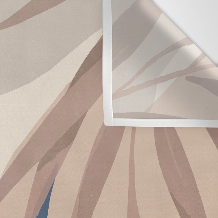 Minimal Abstract Art Tropical Leaves 15 Wall Tapestry Gallery Image 3