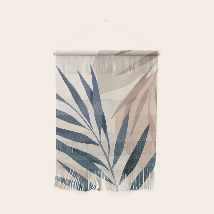 Minimal Abstract Art Tropical Leaves 15 Wall Hanging Gallery Image 1