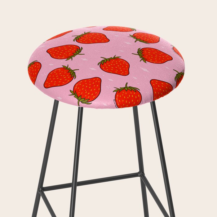 Strawberry Print Stool Gallery Image 2