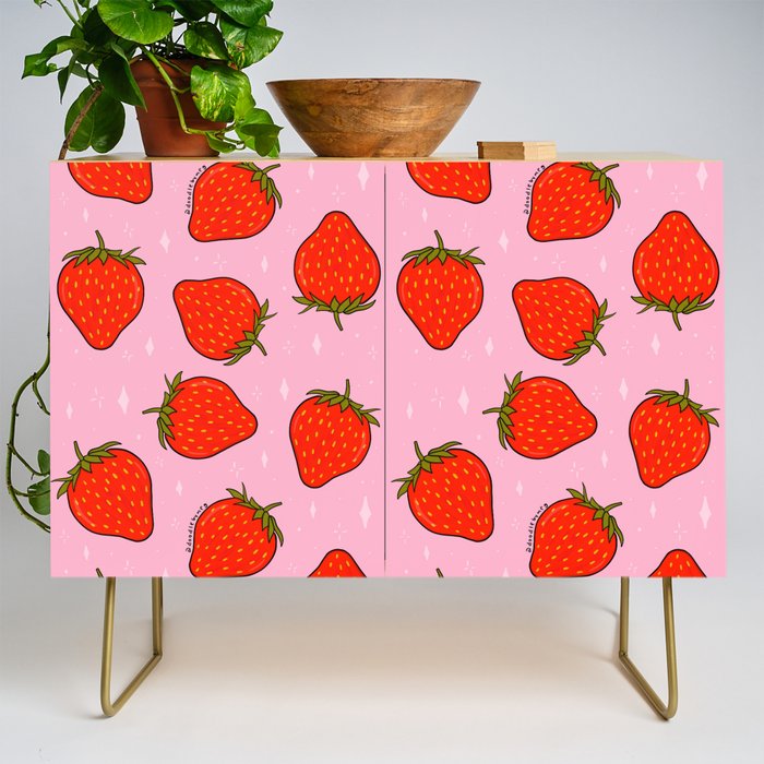 Strawberry Print Credenza Gallery Image 1