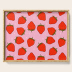Strawberry Print Serving Tray Gallery Image 1