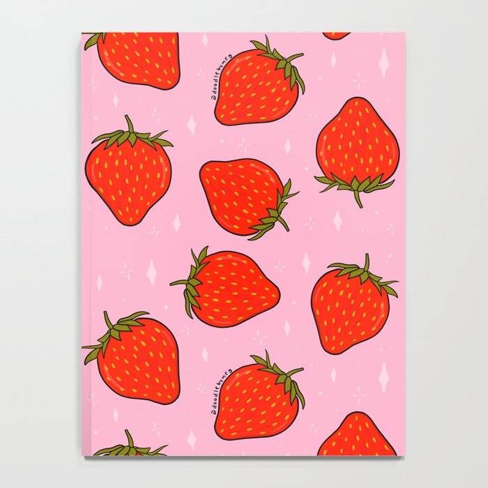 Strawberry Print Notebook Gallery Image 4