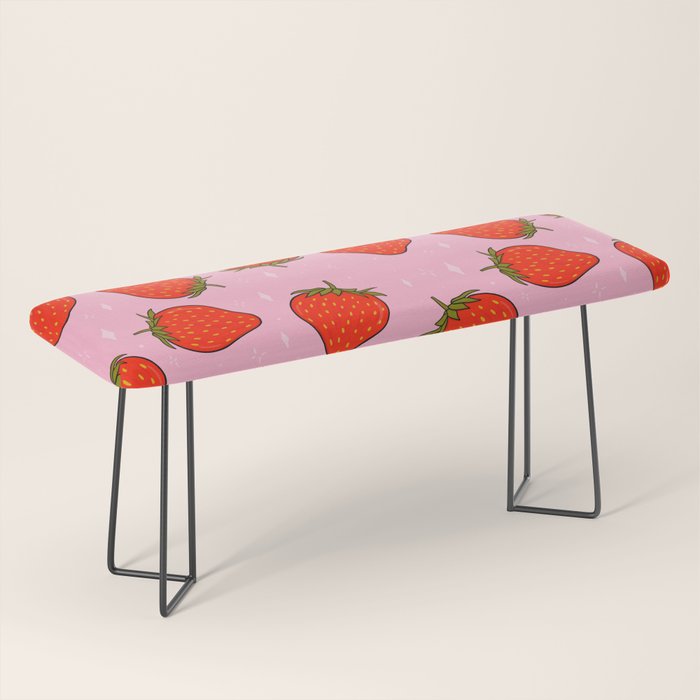 Strawberry Print Bench Gallery Image 1